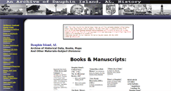 Desktop Screenshot of dauphinislandhistory.com