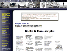 Tablet Screenshot of dauphinislandhistory.com